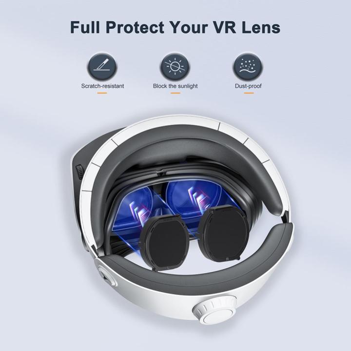 แว่นตาฝาครอบป้องกันแม่เหล็ก-แว่นตา1คู่ป้องกันรอยขีดข่วนน้ำหนักเบาสำหรับอุปกรณ์-vr2-ps
