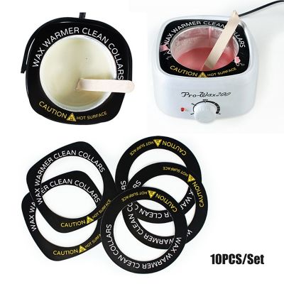 【CC】 10Pcs Round/square hair removal wax strip waxing machine protect molten heater attachment paper ring waxed pad