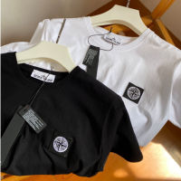 พร้อมส่ง เสื้อยืดแขนสั้นลําลอง ผ้าฝ้าย 100% ระบายอากาศ ทรงหลวม ลาย Stone Island ไซส์ M-2XL สําหรับผู้ชาย และผู้หญิง