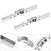 2 Pcs 90 Degree Folding Hinge Cabinet Hinges No Drilling Doors Shelf Cold Rolled Steel