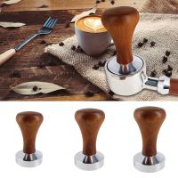 【2023】Mat Powder Hammer Coffee Distributor Powder Hammer Wood Handle Pressure Tamper Espresso Coffee Tamper 51mm53mm58mm