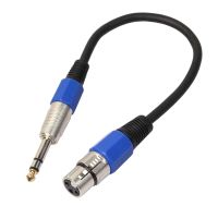 【HOT】 Readings สายไมค์สเตอริโอแบบสมดุล XLR ตัวเมีย3-Pin XLR ตัวเมียถึง1/4 TRS 6.35Mm ตัวผู้1ft