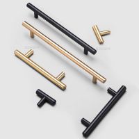 【LZ】△∏▧  Cabinet Handles Door Knob Kitchen Door Handles and Knobs 50mm To 500mm Black Silver Golden Cupboard Handle Muebles Desk Drawer