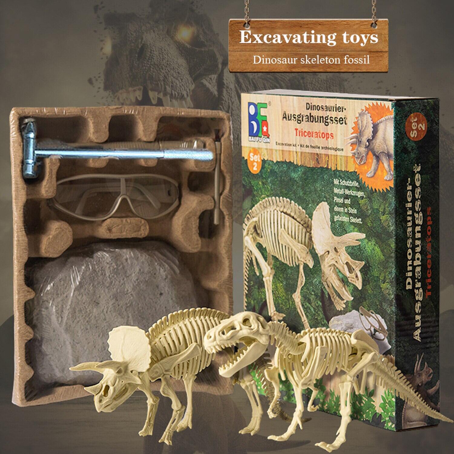 Dinosaur Skeleton 3D Puzzle Mammoth Pterosaur Tyrannosaurus Toy Animal Model 