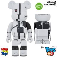 BearBrick Acronym White Chrome 1000%