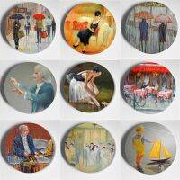 （glistening shop） September McGee Wall PlateHighCeramic Handcrafts Plate HomeRoom Hotel Bar Art Plate