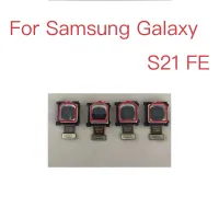 กล้องหน้าของแท้ใหม่1ชิ้นสำหรับ S21FE Samsung Galaxy S21 FE หันหน้าไปทางด้านหน้าเล็กๆโมดูลกล้องเซลฟี่ด้านหน้าชิ้นส่วนเดิม