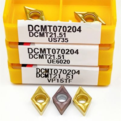 [2023ใหม่] UE6020 US735 VP15TF DCMT070204 10ชิ้น DCMT070208เครื่องมือกลึงภายใน CNC Tnsert LatheTool คาร์ไบด์เครื่องตัดมิลลิ่ง DCMT 070204