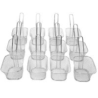 Fry Basket French Fry Holder Chip Mini Basket Food Baskets for Serving Reusable Fries Holder Deep Fryer for Home