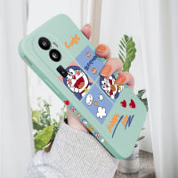 HP เคสสำหรับ OPPO Reno10 Pro + 5G เคสการ์ตูน Doraemn แมวอะนิเมะกรณีโทรศัพท์ดีไซน์ด้านข้างรูปแบบขอบสี่เหลี่ยมของเหลวปลอกซิลิโคนคลุมทั้งหมดเคสป้องกันทนแรงกระแทกกล้อง