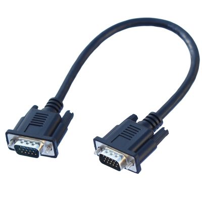 【CW】◎  30 cm short Cable 15 Pin Male to Cables Cord Wire Core for Computer Projector