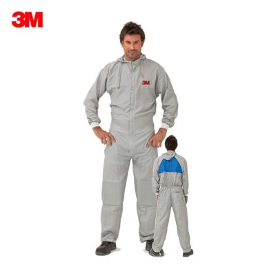 3M 50425 Reusable Coverall ชุดสีเทา ป้องกันฝุ่นและสารเคมี ล้างทำความสะอาดได้