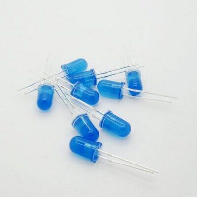 Blue 15-27 5mm   Led   Blue light emitting diode  free shipping  100PCS/LOT Electrical Circuitry Parts
