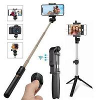 4 in 1 Wireless Selfie Sticks Bluetooth-compatible Stick Selfie Tripod Foldable Selfie Stick for Smartphone