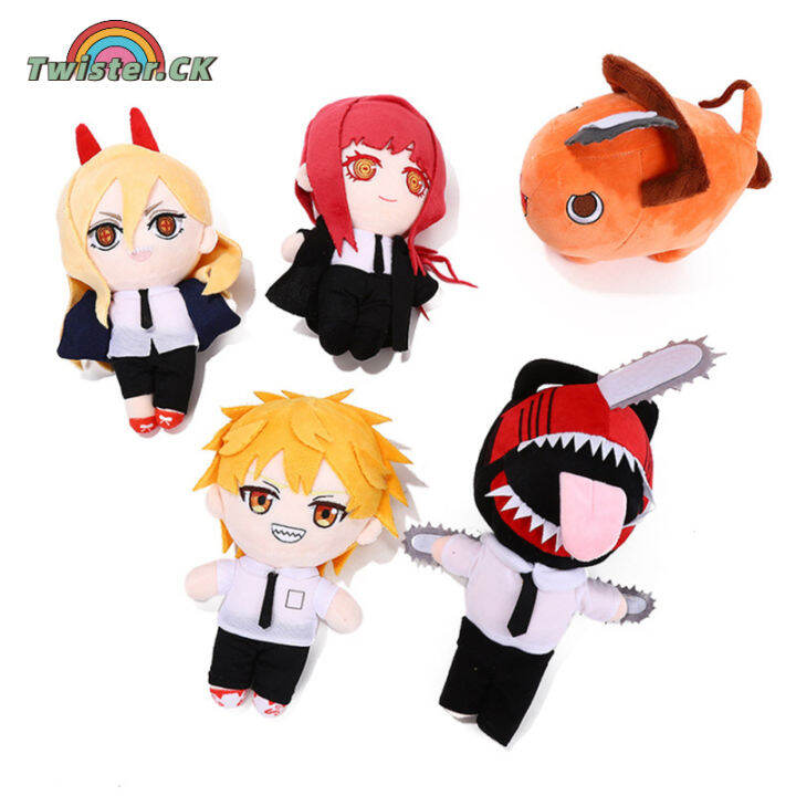 Twister.CK Chainsaw Man Plush Toys Soft Stuffed Cute Anime Cartoon