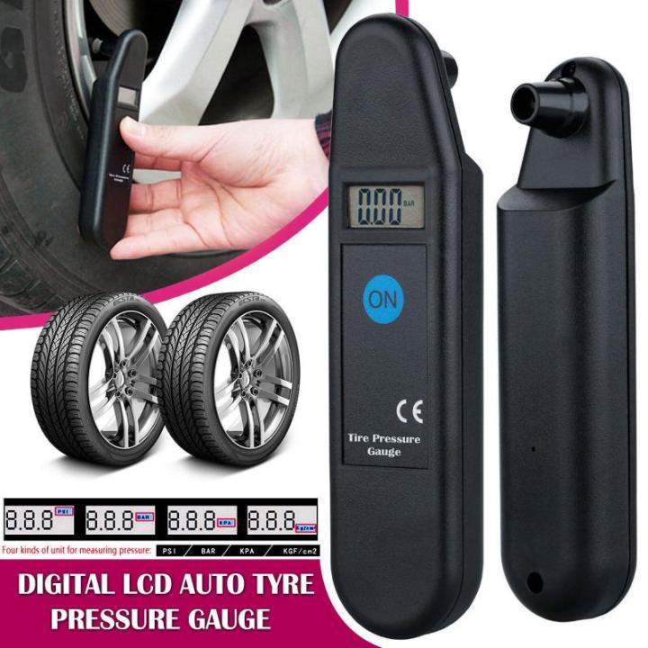 LCD Digital Display Auto Test Tool Portable Mini High Accuracy Vehicle Motor Car Tyre Air Pressure Testing Gauge Meter