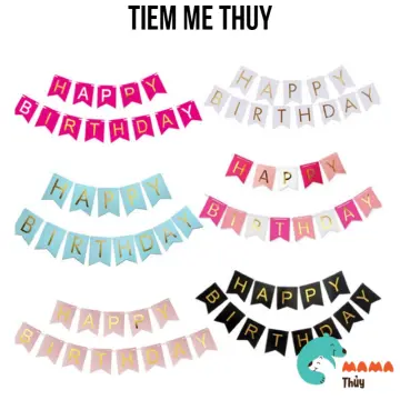 Happy Birthday Banner Giá Tốt T10/2024 | Mua tại Lazada.vn