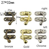 【hot】☾☂◘  10pcs 32x27mm Antique Iron Padlock Hasp Lock Jewelry With Screws Hardware