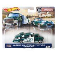 Hot Wheels Team Transport Jaguar Lightweight E-Type Carry On Nacw 15ex รถบรรทุก รถแข่ง ฮอตวิว ของแท้