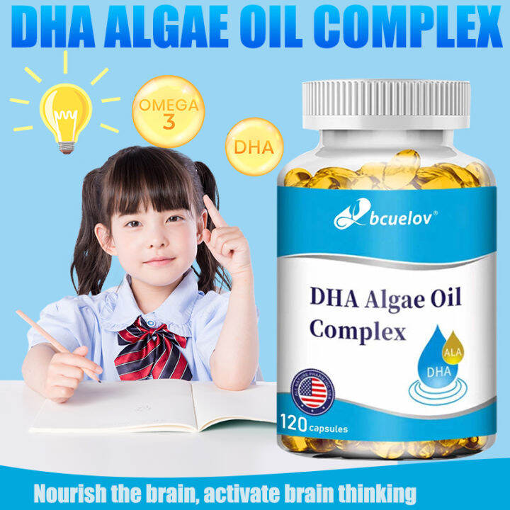 DHA Seaweed Oil Compound Capsule Supplement Nourish the brain