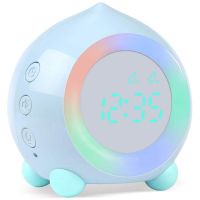 Children Digital Alarm Clock Sunrise Simulator with LED Night Light Lamp for Boy