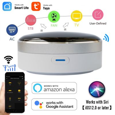 CUSAM Universal IR Smart Remote Control WiFi + Infrared Home Control Hub Tuya App Works with Google Assistant Alexa Siri