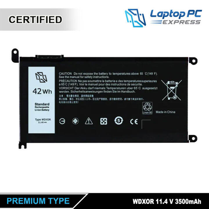 LPCE Internal Laptop Battery WDXOR Compatible with DELL Inspiron 15 ...