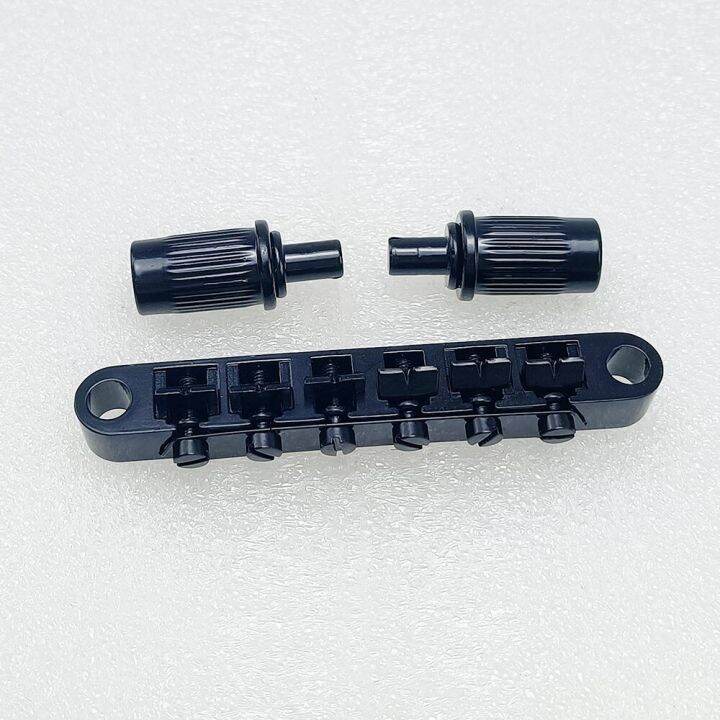 1-set-saddle-bridge-t-o-matic-bridge-for-lp-sg-electric-guitar-tom-bridge-black-chrome