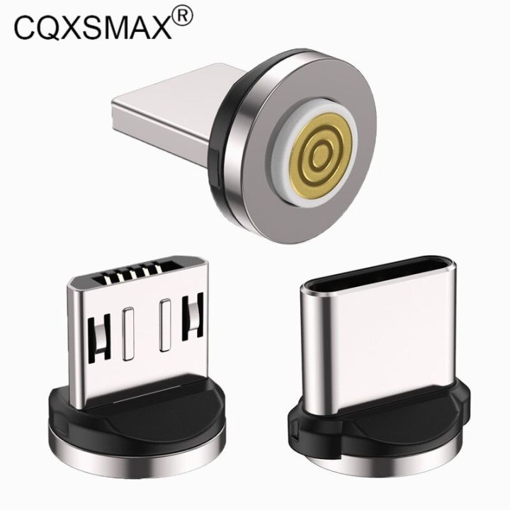 cqxsmax-ปลั๊กต่อสายไฟแม่เหล็กชาร์จเร็ว5ขาปลั๊ก-type-c-ไมโคร-usb-c-xiaomi-ปลั๊กสำหรับ-iphone