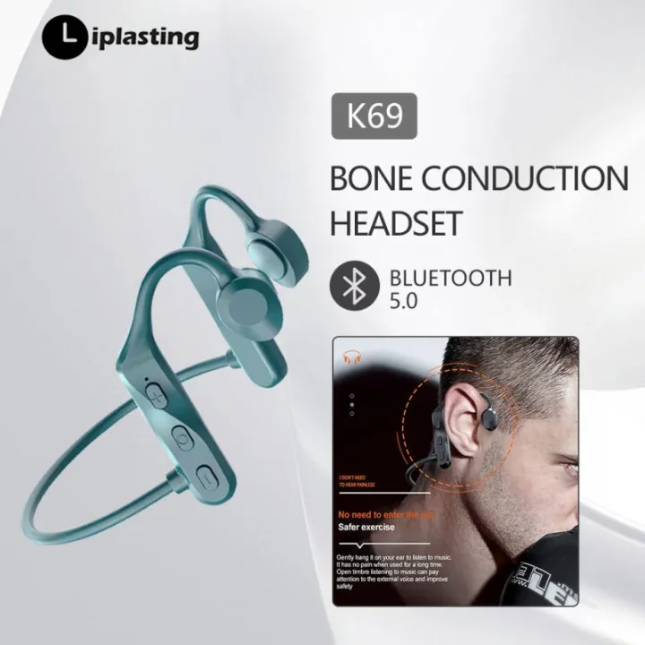 Liplasting K69 Bone Conduction Headphone Neckband Bluetooth Headset