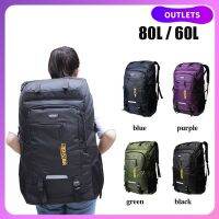 【Ready Stock】80L/60L Pack Outdoor Mountaineering Hiking Climbing Camping for Male