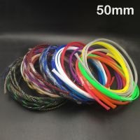 1Meter 50mm Black Blue Red High Density Mesh Guard RC Car Expandable Nylon Snakeskin Braid PET Protect Sheath Wire Cable Sleeve Cable Management