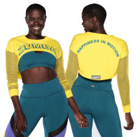 Zumba In Motion Long Sleeve Crop Top (เสื้อครอปแขนยาวออกกำลังกายซุมบ้า)