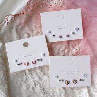 New Pink Macaron Simple Ceramic Stud Earrings Korean Stainless Steel Pin bijoux cadeau handmade #YXED901