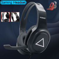 Gaming Headset Over-Ear Stereo Game Headphone Wired PS With Microphone 3.5mm Audio Cable For TabletMobile PhonePS4PC