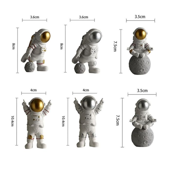 cod-รูปปั้นนักบินอวกาศ-รูปปั้นนักบินอวกาศคริสต์มาส-รูปปั้นดวงจันทร์-ประดับบ้านต้นแบบขนาดจิ๋วของรูปปั้นนักบินอวกาศ