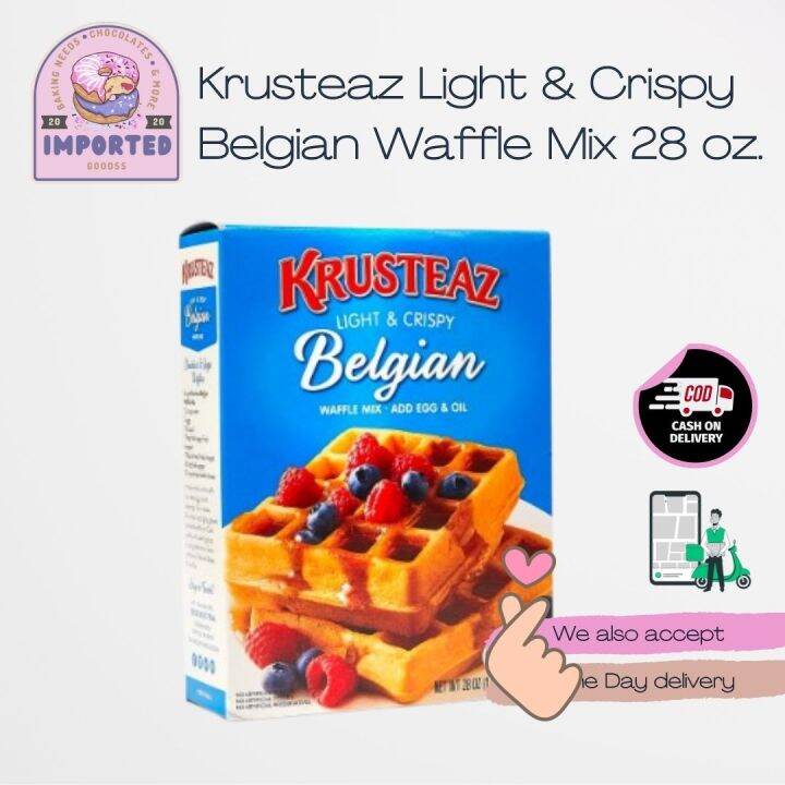 Krusteaz Light & Crispy Belgian Waffle Mix 28 oz. Lazada PH