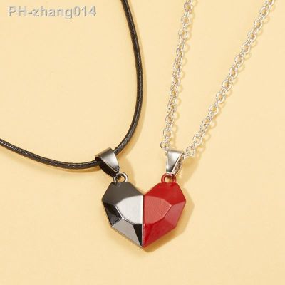 2023 NEW Magnetic Heart Pendant Matching Couple Stuff Necklace for Matching Couple Stuff Valentines Day Party Gift Jewelry Sets