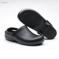 COD 【HODRD】Chef Shoes Women Men Cook Clogs Safety Antislip Kitchen Shoes Sandals Black  Quality Assurance Quality Experience【Fashion Woman Men】