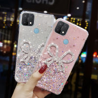 เคสสำหรับ Realme C12 C25s C25 Narzo 20 30A เคสโทรศัพท์ลายท้องฟ้าประดับเลื่อมระยิบระยับสุดหรูเคสด้านหลังเป็นซิลิโคนนิ่มรูปผีเสื้อประดับพลอยเทียมสวยงาม