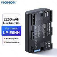 NOHON LP-E6NH Camera Battery for Canon 5DMark 6D2 5D4 R5 90D 5D2 Lpe6n6D 60D 80D R6 5D High Capacity Bateria with Charger in stock