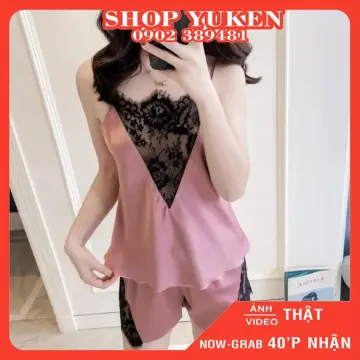 ♥️[LL190] Đầm ngủ sexy - Váy ngủ satin lụa hai dây hở lưng phối ren cao cấp  quyến rũ - Đầm ngủ | ThờiTrangNữ.vn