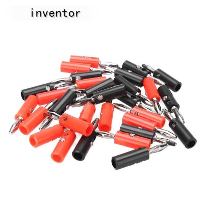 10pcs Banana Plug Red+Black 4mm Audio Speaker Wire Cable Screw Type Banana Connector