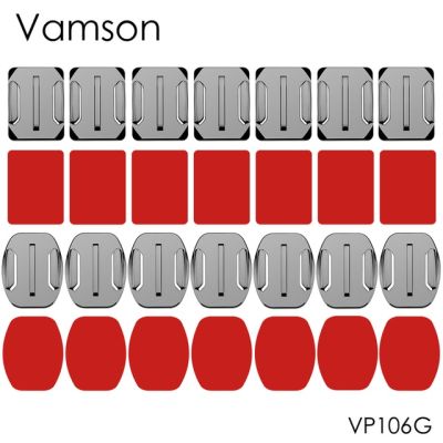 อุปกรณ์เสริมของ Vamson ติดกาวจอโค้งแบน8ชิ้นสำหรับ Gopro Hero8 7 6 5สำหรับ Xiaomi สำหรับ Yi สำหรับ Vp106ขาตั้งกล้อง