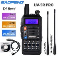 UV-5R วอคกี้ทอล์คกี้โปร8W 2800Mah Tri-Band 128ช่องรองรับ USB ชาร์จระยะยาววิทยุ UV5R PRO