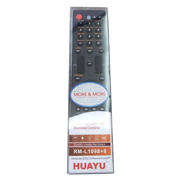 new-rm-l1098-8-for-panasonic-samsung-htachi-sharp-universal-lcd-tv-remote-controls