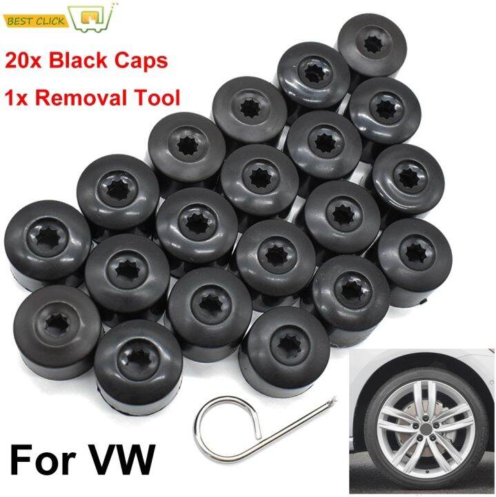20X Car Wheel Center Nut Bolt Tire Screw Caps 28mm Dust Water Proof