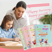 【cw】 4 book/set Practice Copybook Children 39;s Books Handwriting Reusable Writing Paste for Calligraphy Book 1