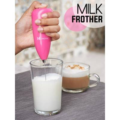 ที่ตีฟองนม เครื่องตีฟองนม ที่ทำฟองนม ที่ตีไข่ ที่ตีฟองนมไร้สาย ที่ตีไข่ไร้สาย Milk Frother ใช้งานง่าย