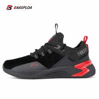 Baasploa  New Men Running Shoes Non-slip Shock Absorption Lightweight Tennis Shoes Waterproof Male Comfortable Casual Shoes